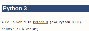 python